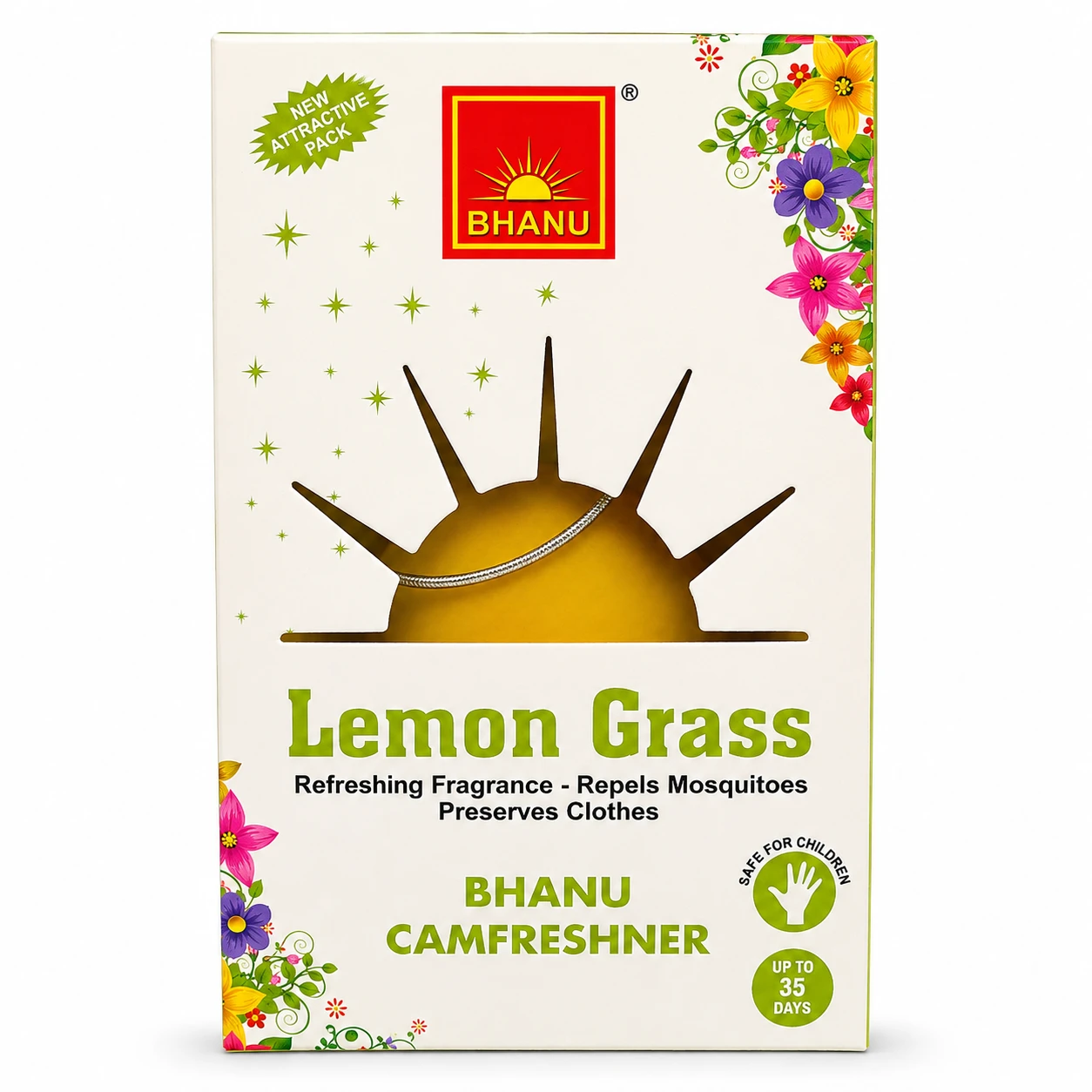 BHANU Camfreshner – Lemon Grass Fragrance (60 g)