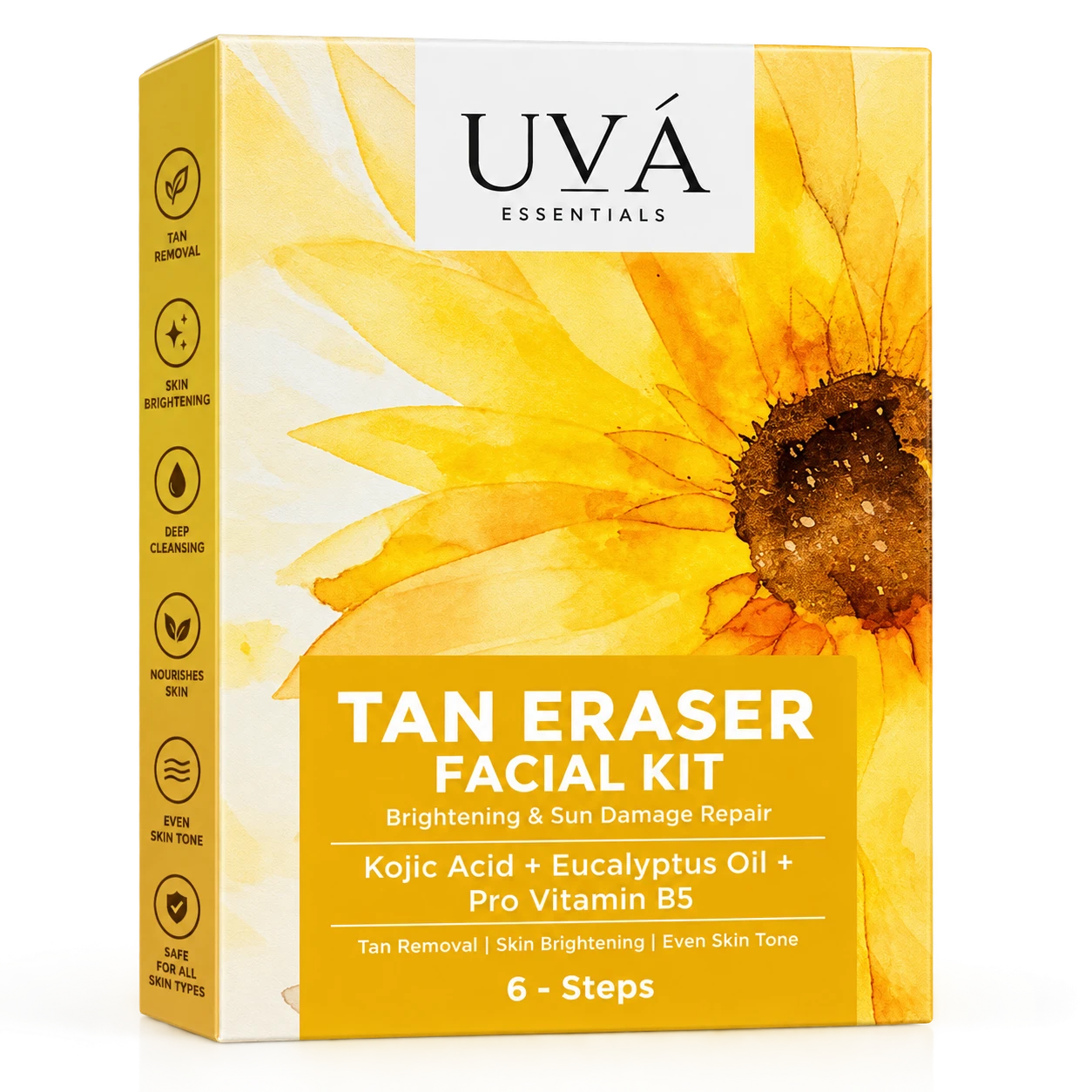 UVA TAN ERASER FACIAL KIT (55gm) | 1.5 x 3.5 x 5.25 Inch