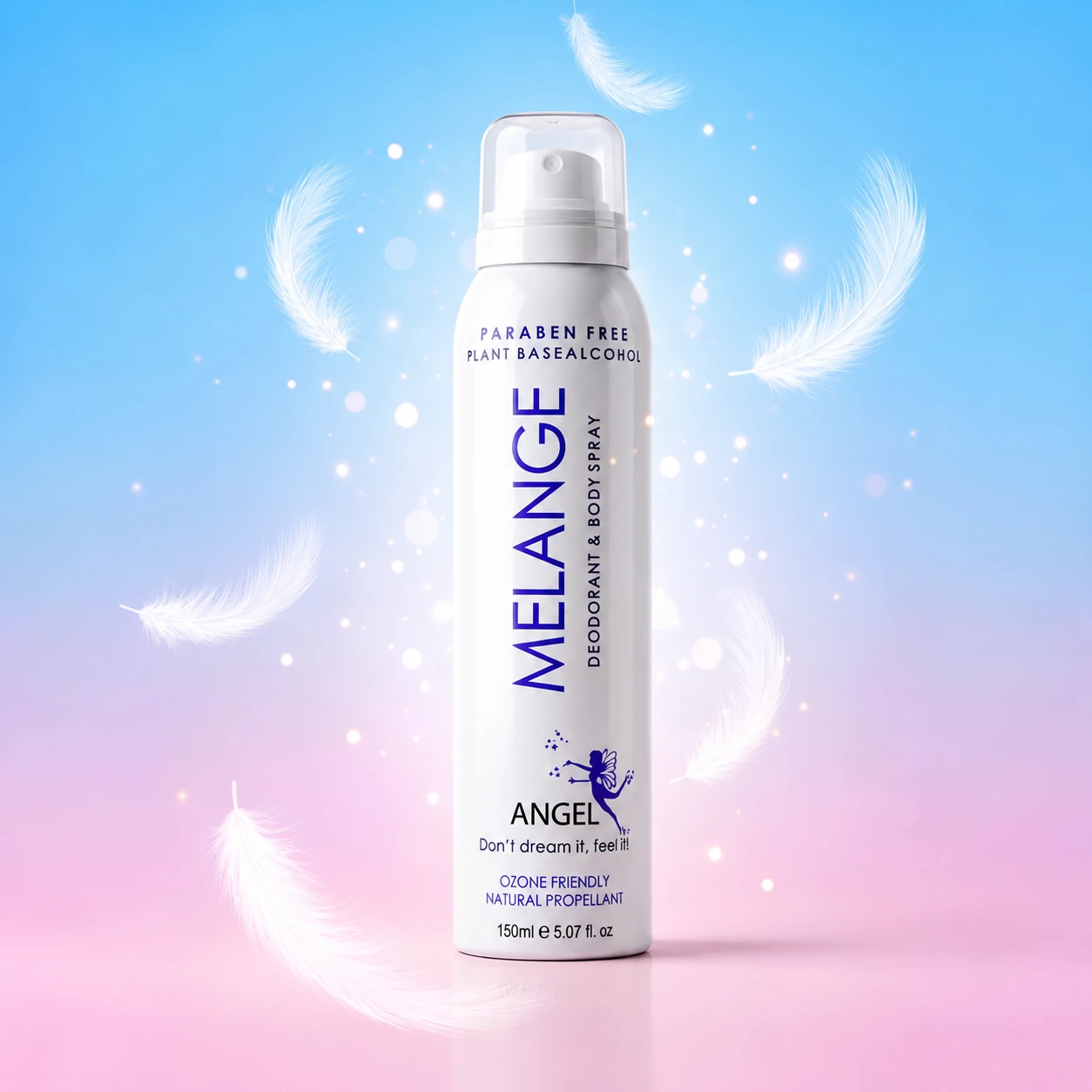 MELANGE Deodorant & Body Spray – Angel Fragrance for Women (150 ml)