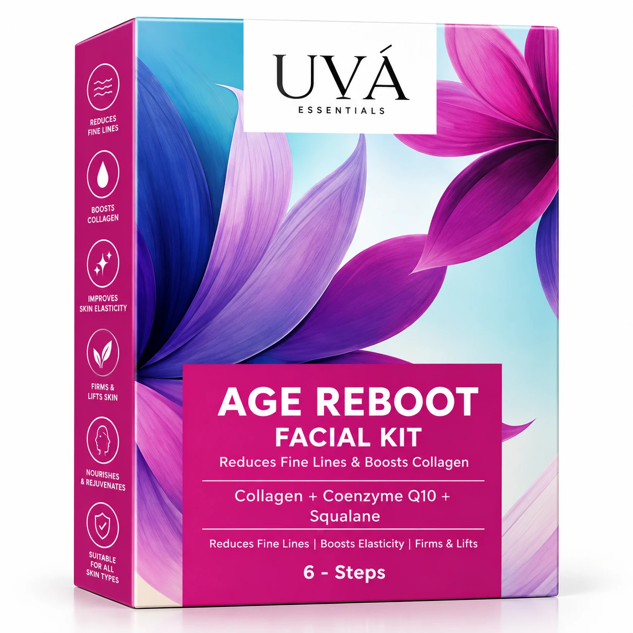 UVA AGE REBOOT FACIAL KIT (55gm) | 1.5 x 3.5 x 5.25 Inch