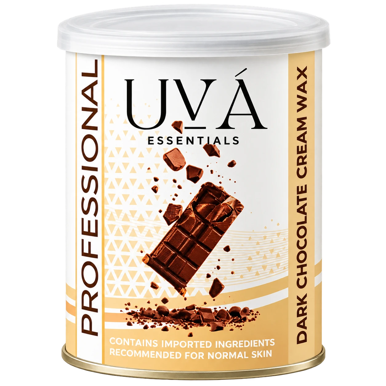 UVÁ DARK CHOCOLATE CREAM WAX (800ml) | 4 x 4 x 5 Inch
