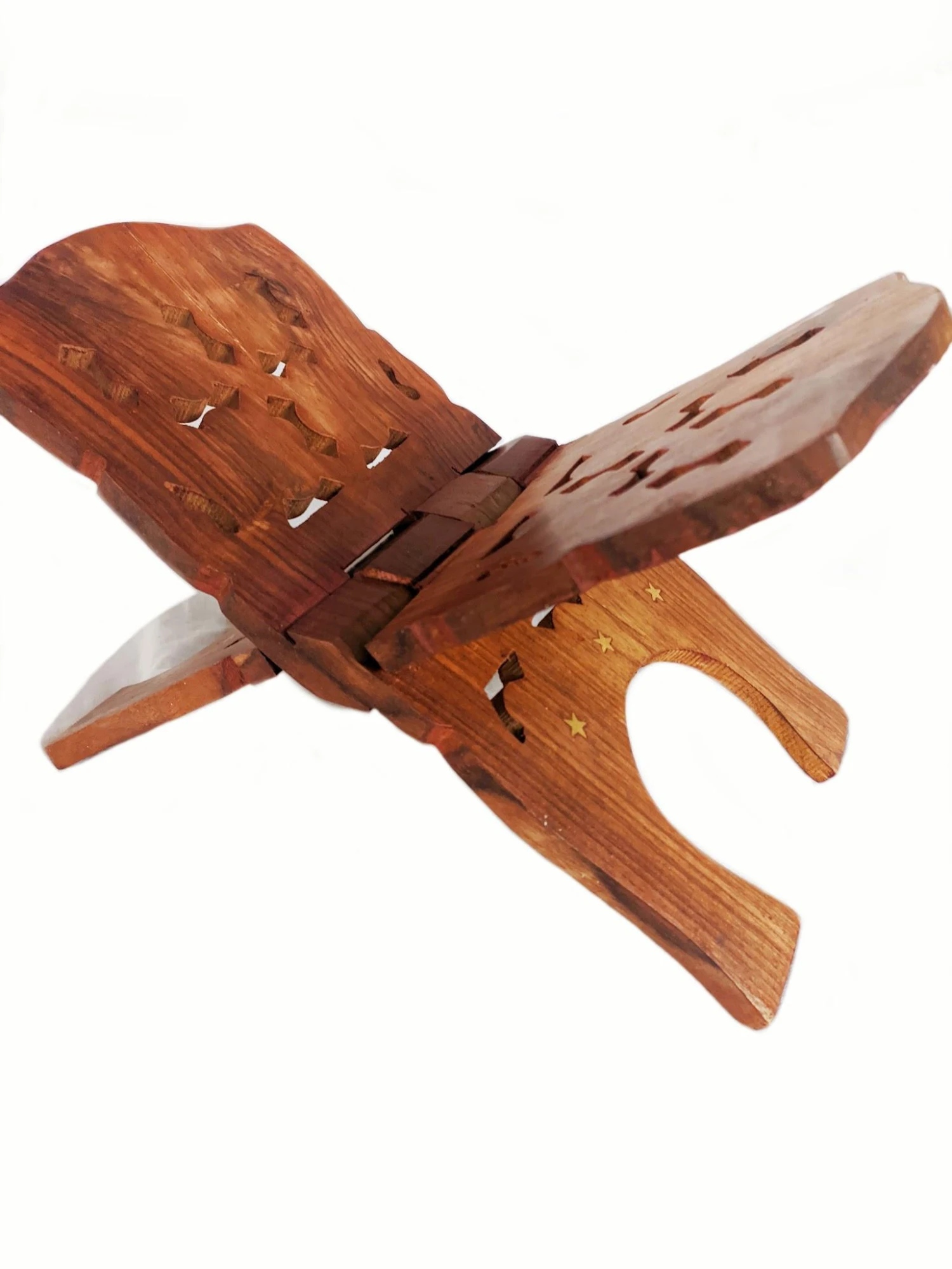 Wooden Folding Book Stand for Religious Books & Scriptures | Pothi Stand - 6x11x1